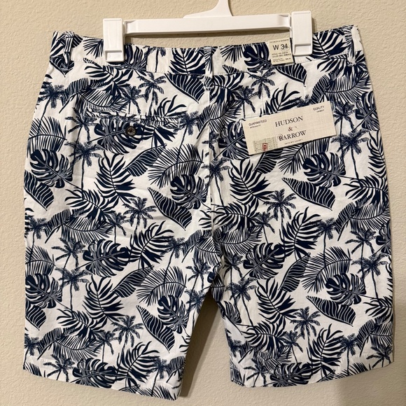 NEW! Men’s Hudson & Barrow Tropical shorts - Picture 3 of 4